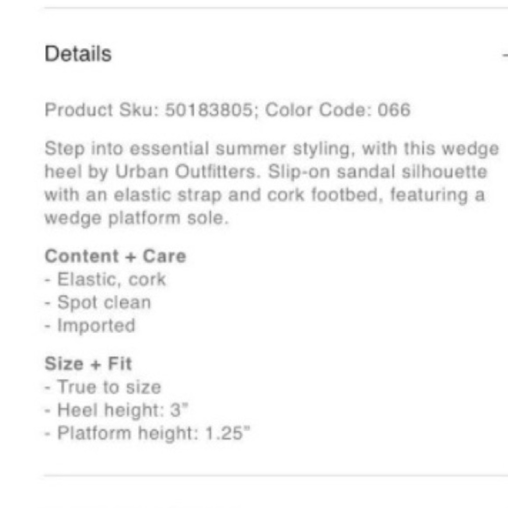 NWT Urban Outfitters Heather Wedge Sandals Size 9 - Picture 6 of 8